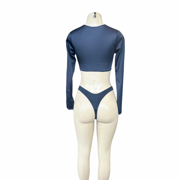 Front Tie Set Long Sleeves