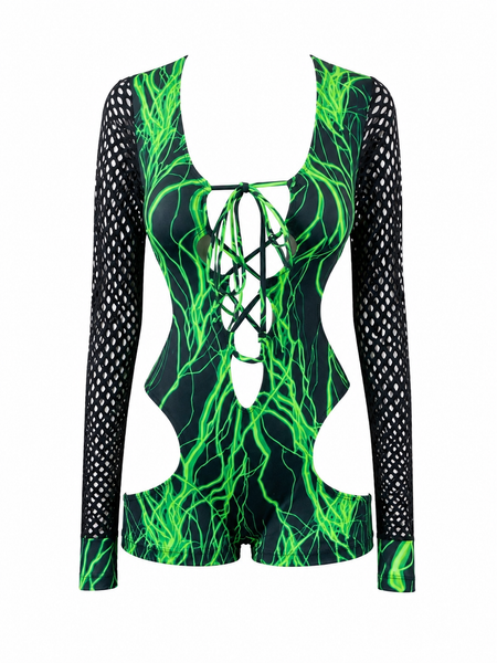 Neon Voltage Romper