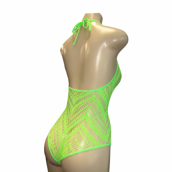 Romper Cut Out Lime