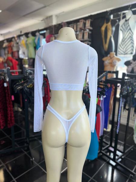 White Mesh Band Set