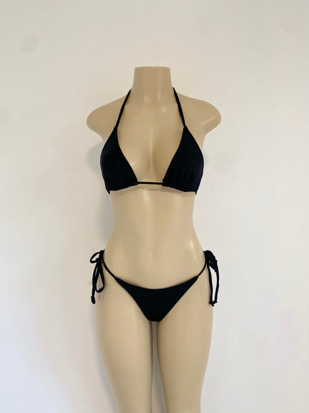 Black Bikini Set Butterfly Bottom